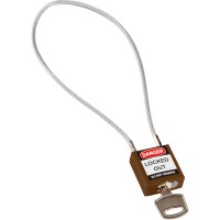 COMPACT CABLE PADLOCK BROWN 40CM KD