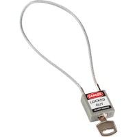 COMPACT CABLE PADLOCK GREY 40CM KD