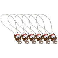 COMPACT CABLE PADLOCK BROWN 40CM  KA/6PK