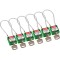 COMPACT CABLE PADLOCK GREEN 20CM KD/6PK