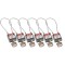 COMPACT CABLE PADLOCK GREY 20CM  KD/6PK