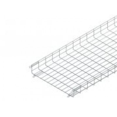 Телена кабелна скара 105x600x3000 mm, t = 4.8 mm, CITO - бърза безвинтова връзка, стомана, поцинкована по DIN EN ISO 2081, синя пасивация