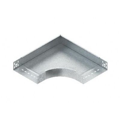 Ъгъл 90˚, хоризонтален, 60x302 mm, неръждаема стомана, : 1.4301, 1.4303, с включени аксесоари
