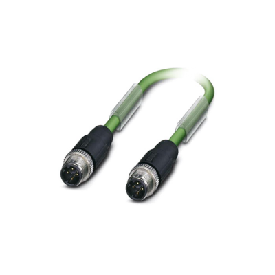 Кабел с конектор M12, 4pin D-Coded, Male (Both Sides) 2m Shiedled PVC Cable