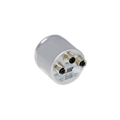 Абсолютен енкодер, ротационен, интерфейс Profinet, singleturn 13 bit (8192 импулса), съединител - аксиален 3 x m12, IP64 / IP65, големина на корпуса 58 mm, вал с диаметър 10 mm