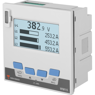 Мрежов анализатор за монтаж на панел, Modbus RTU, 15-ти хармоник, клас 0.5S, модели с MID сертификат