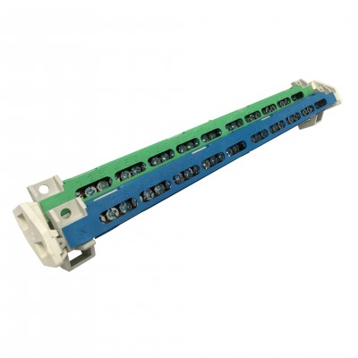 Клемен блок N/PE, винтов, 15x16mm², 2xN / 2xPE