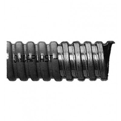 Гофрирана тръба - ONDAPLAST INOX с размер No-16 (Ф17 mm/22.9 mm), неръждаема стомана с покритие PVC, сив, 50 m в опаковка