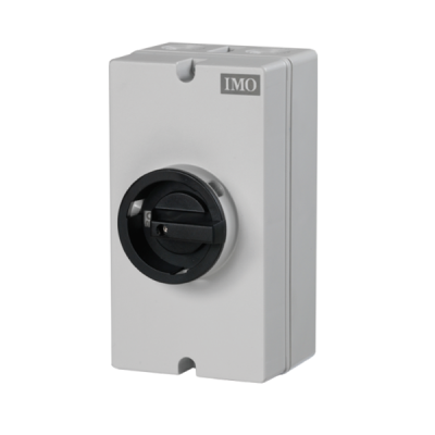 DC пакетен прекъсвач в кутия - 2P, 16 A, 1500 V DC, IP 66, 1 стринг, заключваема черна ръкохватка 64x64 mm