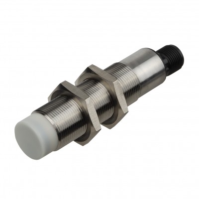 Капацитивен сензор - корпус от неръждаема стомана (M18 x 85 mm), обхват 12 mm, изход PNP/NPN - NO/NC - програмируем, захранване 10 - 40 V DC, свързване с конектор M12, раб. темп. от -30 до 85 °C, IP 67, IO-Link